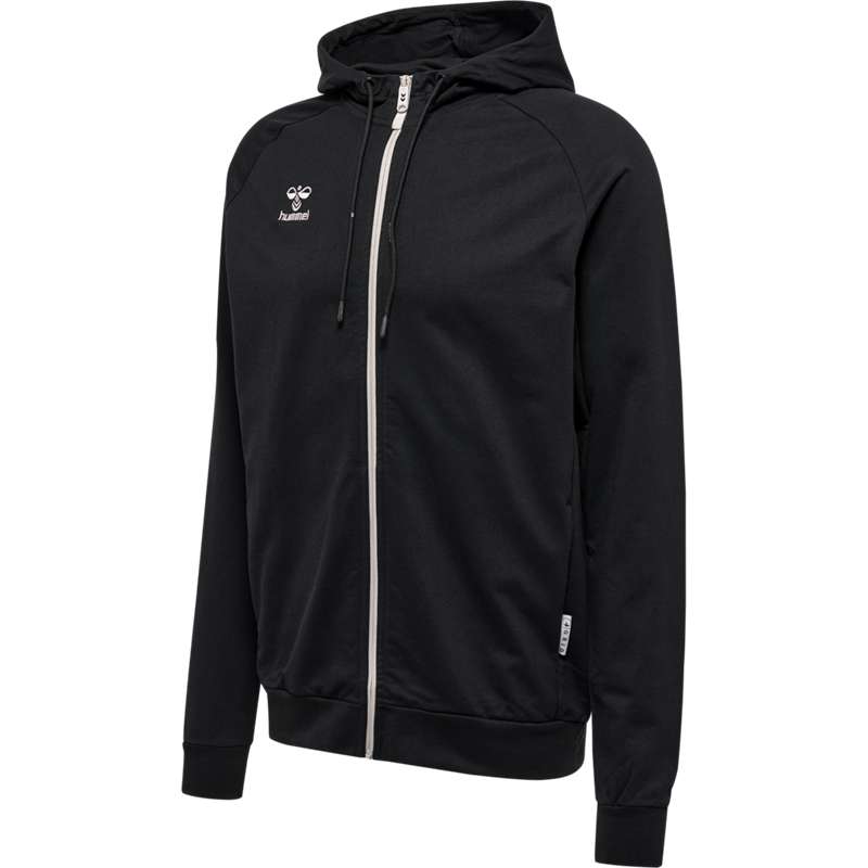 Pánské Mikina s Kapucí Hummel Move Grid Cotton Zip Černé | 122966-120