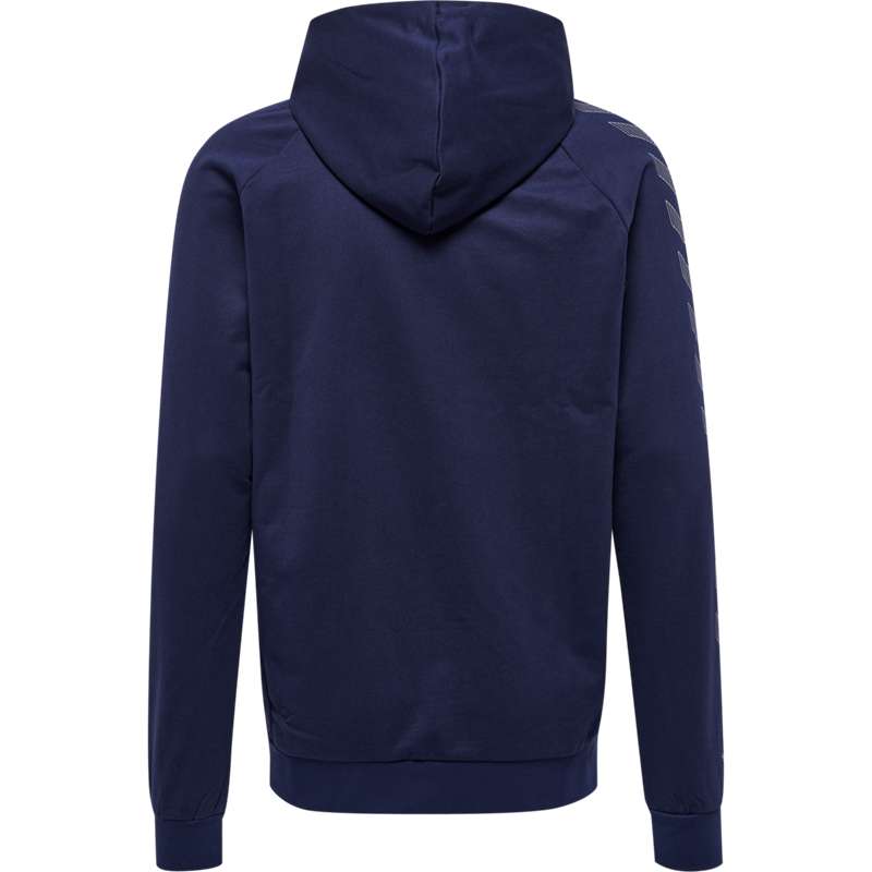 Pánské Mikina s Kapucí Hummel Move Grid Cotton Zip Tmavě Blankyt | 480991-519