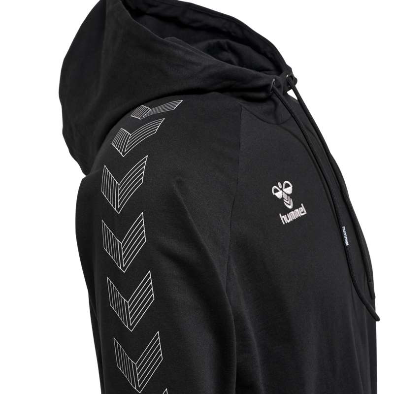 Pánské Mikina s Kapucí Hummel Move Grid Cotton Černé | 847932-663