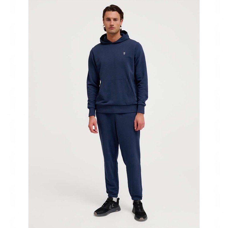 Pánské Mikina s Kapucí Hummel Pulse Sweat Tmavě Blankyt | 410809-054