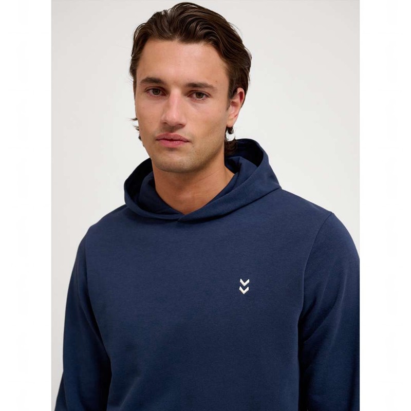 Pánské Mikina s Kapucí Hummel Pulse Sweat Tmavě Blankyt | 410809-054
