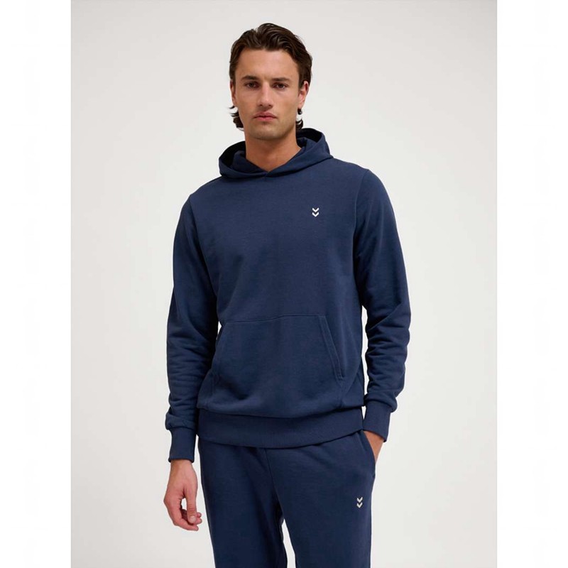 Pánské Mikina s Kapucí Hummel Pulse Sweat Tmavě Blankyt | 410809-054