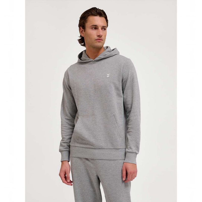 Pánské Mikina s Kapucí Hummel Pulse Sweat Šedé | 408884-071