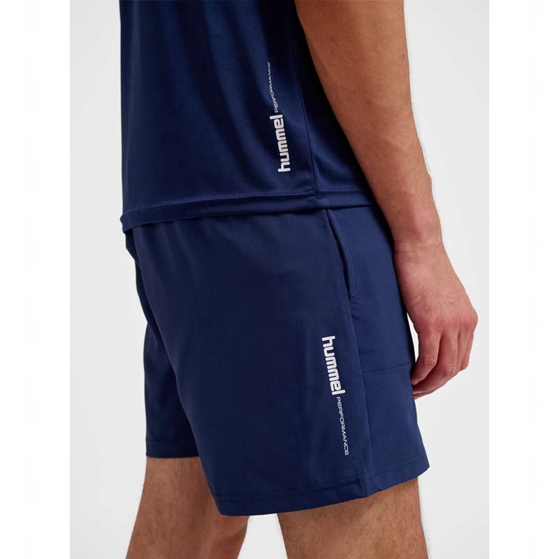 Pánské Mikina s Kapucí Hummel Pulse Workout Tmavě Blankyt | 414927-776