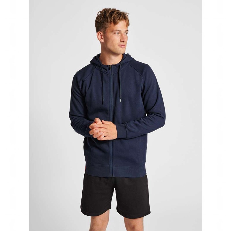 Pánské Mikina s Kapucí Hummel Red Classic Zip Tmavě Blankyt | 663208-636