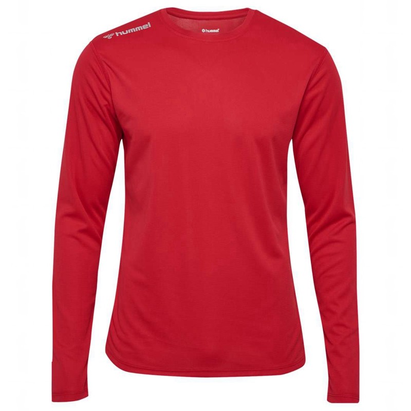 Pánské Mikina s Kapucí Hummel Run L/S Červené | 088577-058