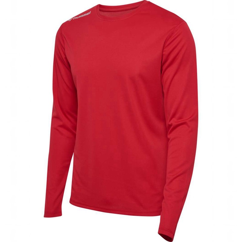 Pánské Mikina s Kapucí Hummel Run L/S Červené | 088577-058