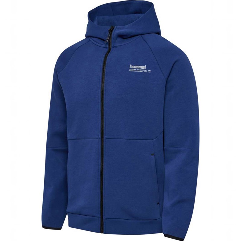 Pánské Mikina s Kapucí Hummel Tech Fleece Regular Zip Blankyt | 776353-913