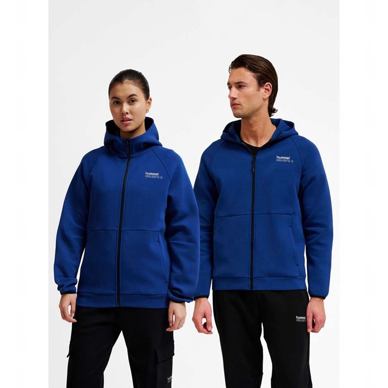 Pánské Mikina s Kapucí Hummel Tech Fleece Regular Zip Blankyt | 776353-913