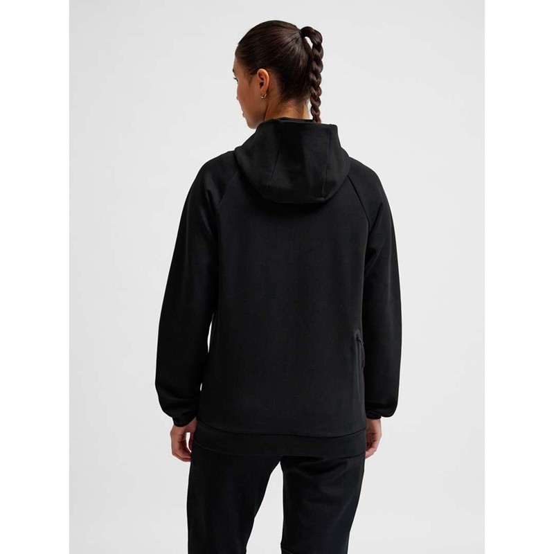 Pánské Mikina s Kapucí Hummel Tech Fleece Regular Zip Černé | 092904-872