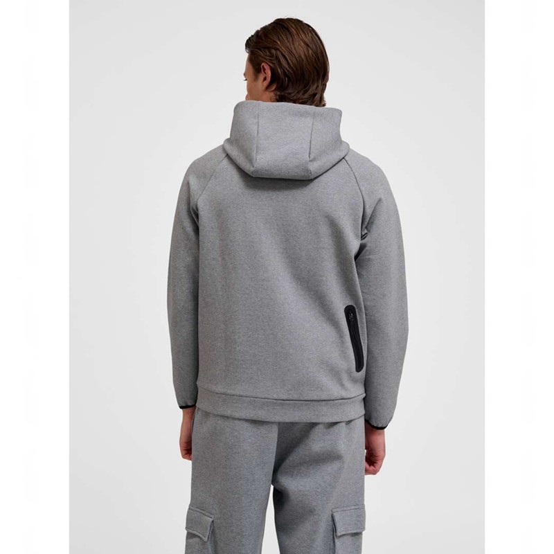 Pánské Mikina s Kapucí Hummel Tech Fleece Regular Zip Šedé | 894053-785