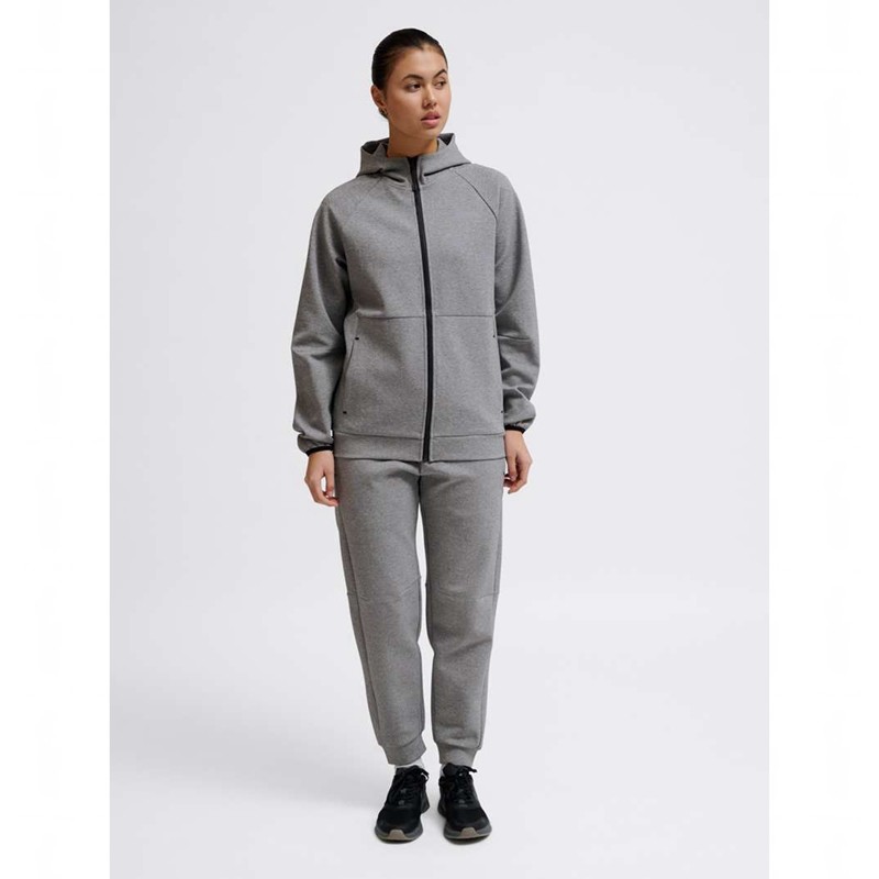 Pánské Mikina s Kapucí Hummel Tech Fleece Regular Zip Šedé | 894053-785