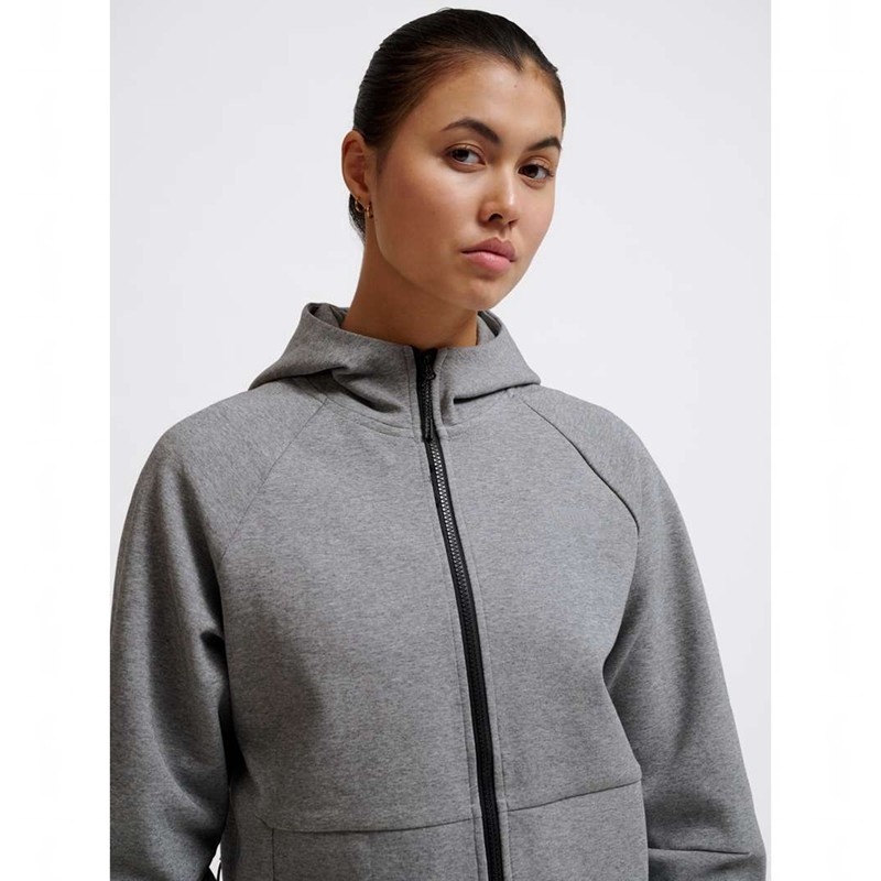 Pánské Mikina s Kapucí Hummel Tech Fleece Regular Zip Šedé | 894053-785