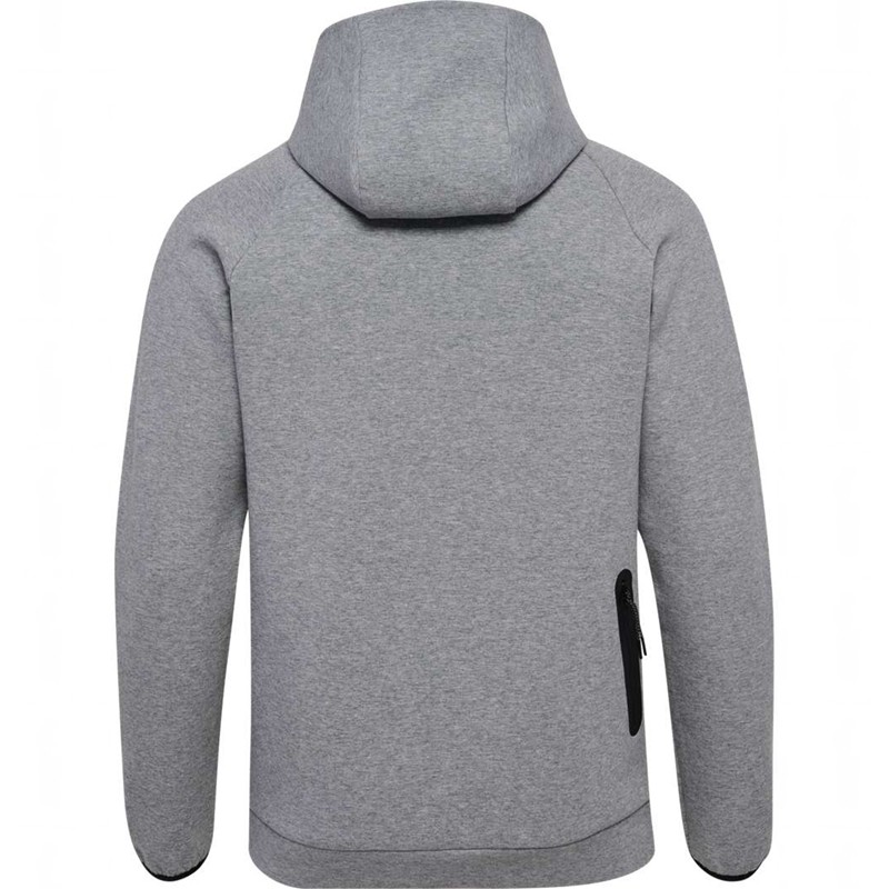 Pánské Mikina s Kapucí Hummel Tech Fleece Regular Zip Šedé | 894053-785