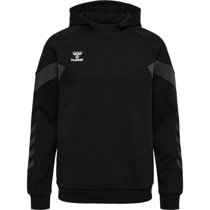 Pánské Mikina s Kapucí Hummel Travel Sweat Černé | 701603-681