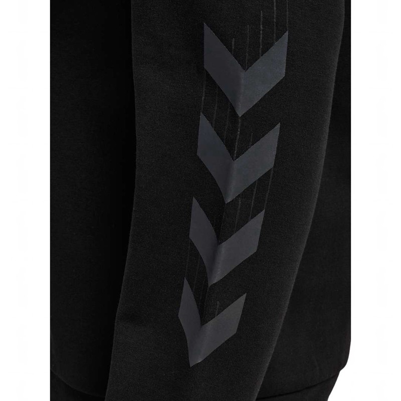 Pánské Mikina s Kapucí Hummel Travel Sweat Černé | 701603-681
