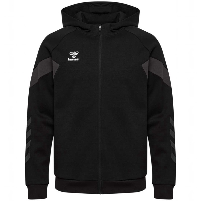 Pánské Mikina s Kapucí Hummel Travel Zip Černé | 804106-546