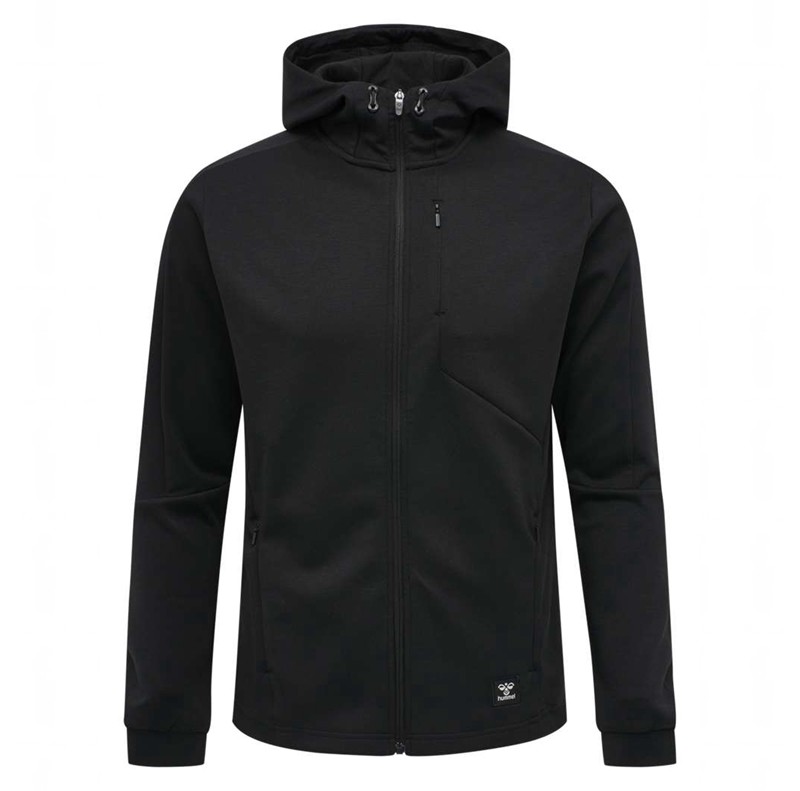 Pánské Mikina s Kapucí Hummel Tropper Zip Černé | 515382-621