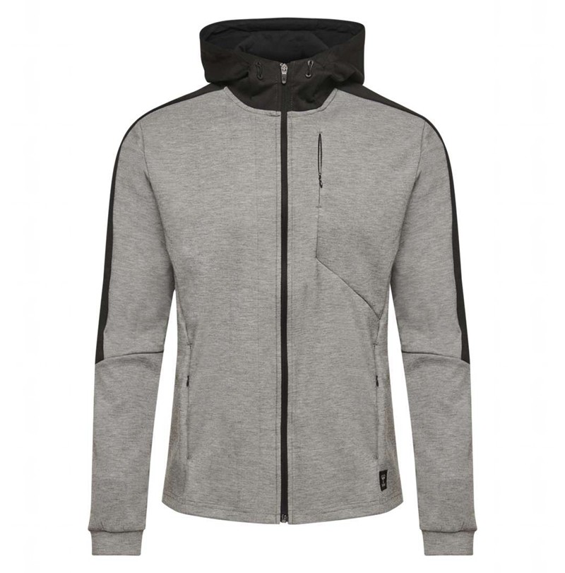 Pánské Mikina s Kapucí Hummel Tropper Zip Šedé | 137600-703