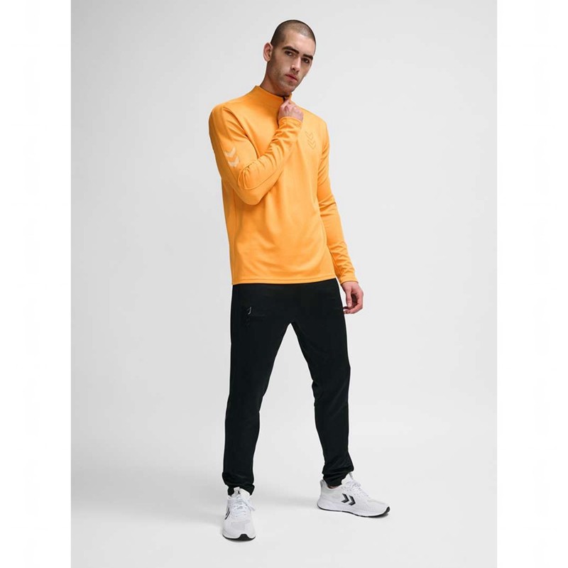 Pánské Mikiny Hummel Active Pl Half Zip Oranžové | 961076-984