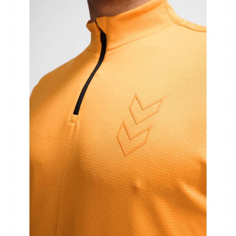 Pánské Mikiny Hummel Active Pl Half Zip Oranžové | 961076-984