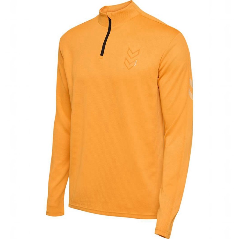 Pánské Mikiny Hummel Active Pl Half Zip Oranžové | 961076-984