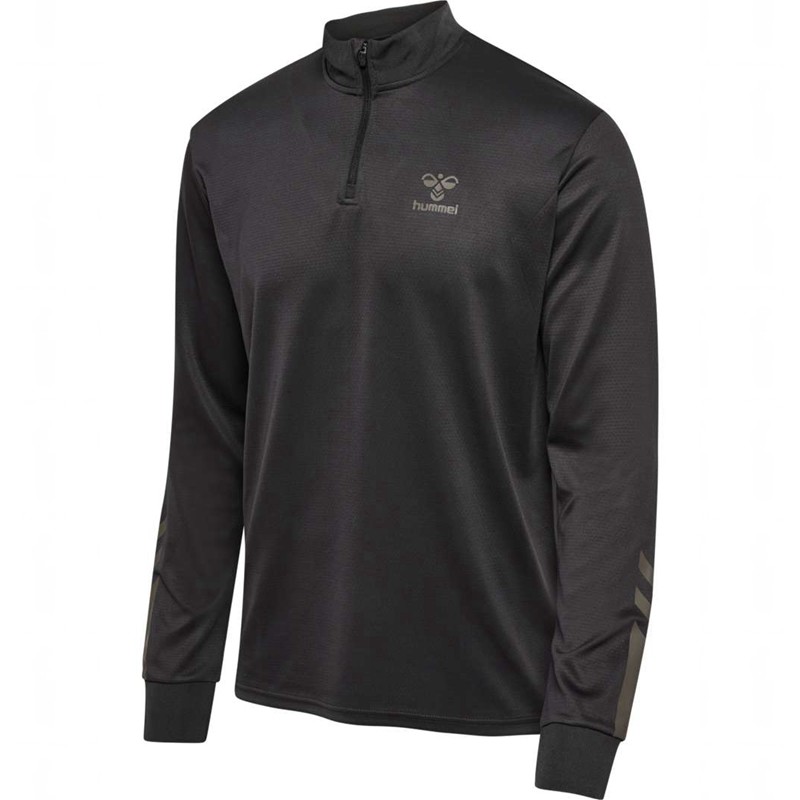 Pánské Mikiny Hummel Active Pl Half Zip Černé | 521471-961