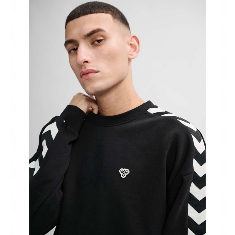 Pánské Mikiny Hummel Archive Loose Fit Černé | 040177-869