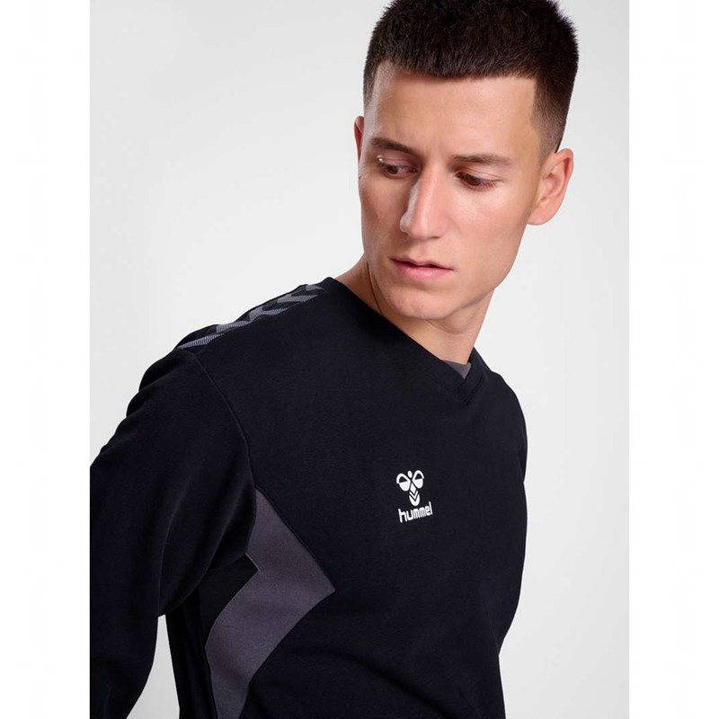 Pánské Mikiny Hummel Authentic Co Training Sweat Černé | 753780-410