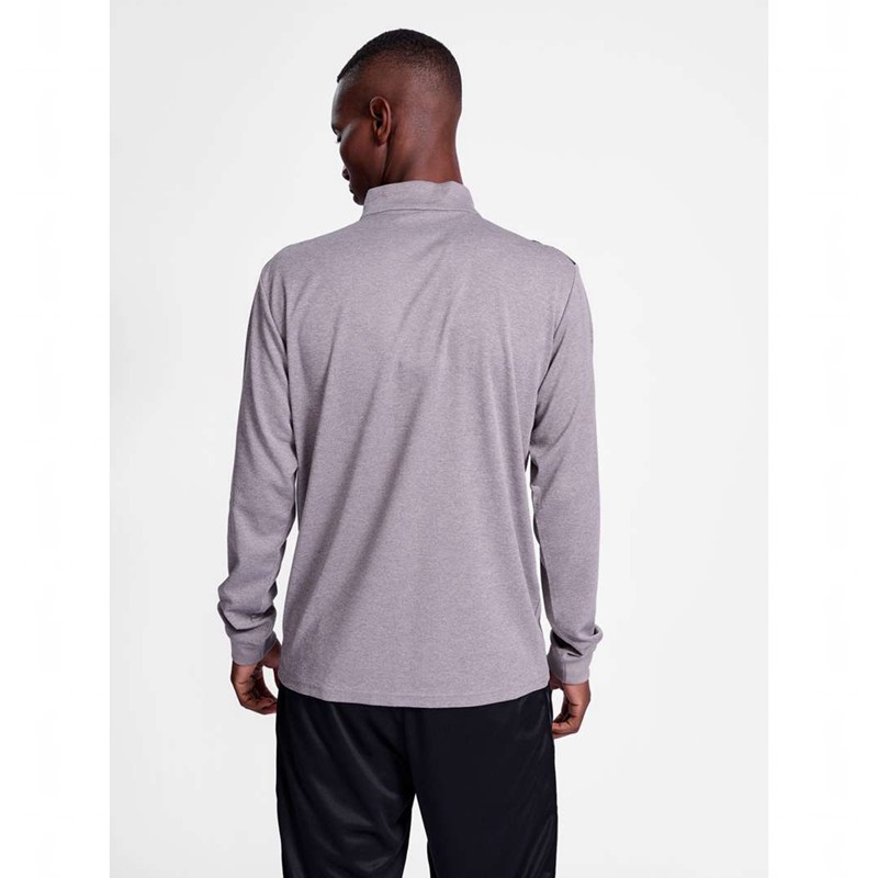Pánské Mikiny Hummel Authentic Half Zip Sweat Šedé | 857595-763