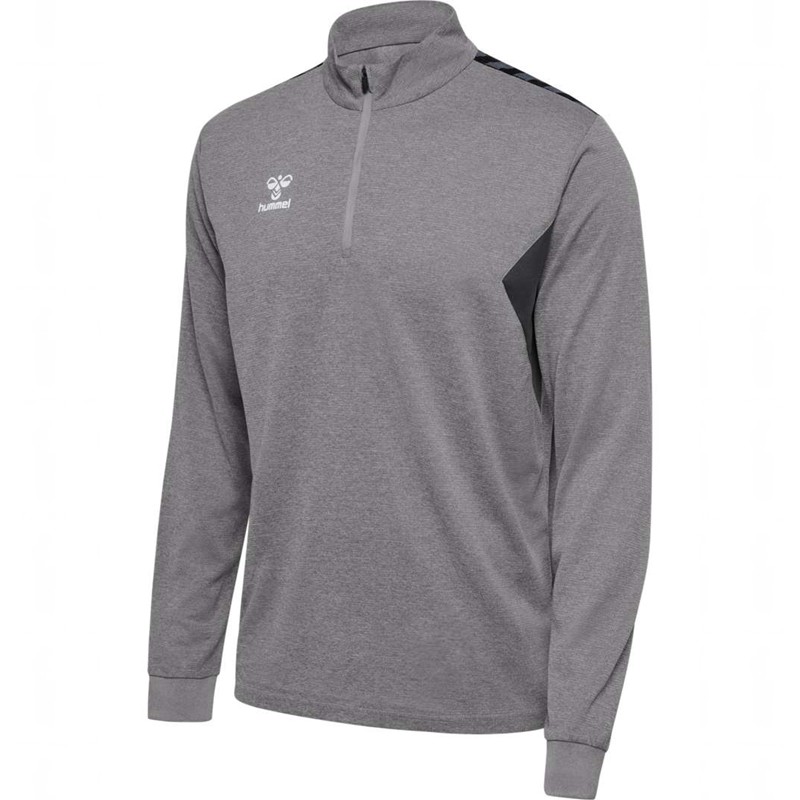 Pánské Mikiny Hummel Authentic Half Zip Sweat Šedé | 857595-763