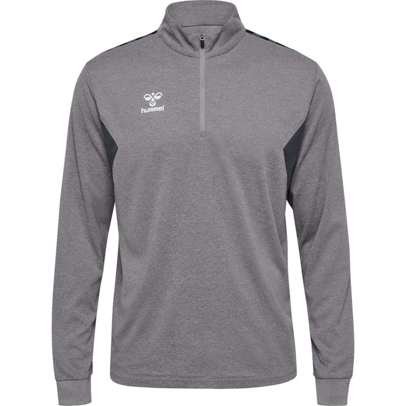Pánské Mikiny Hummel Authentic Half Zip Sweat Šedé | 857595-763