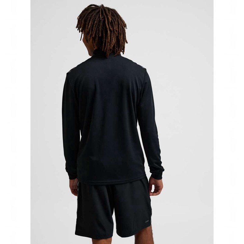 Pánské Mikiny Hummel Authentic Half Zip Sweat Černé | 538100-311