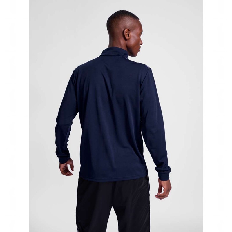 Pánské Mikiny Hummel Authentic Half Zip Sweat Tmavě Blankyt | 709843-022