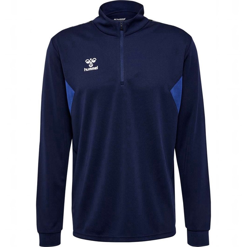 Pánské Mikiny Hummel Authentic Half Zip Sweat Tmavě Blankyt | 709843-022