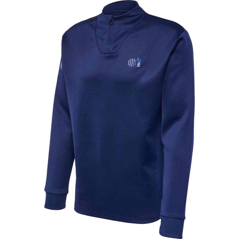 Pánské Mikiny Hummel Court Half Zip L/S Tmavě Blankyt | 468047-514