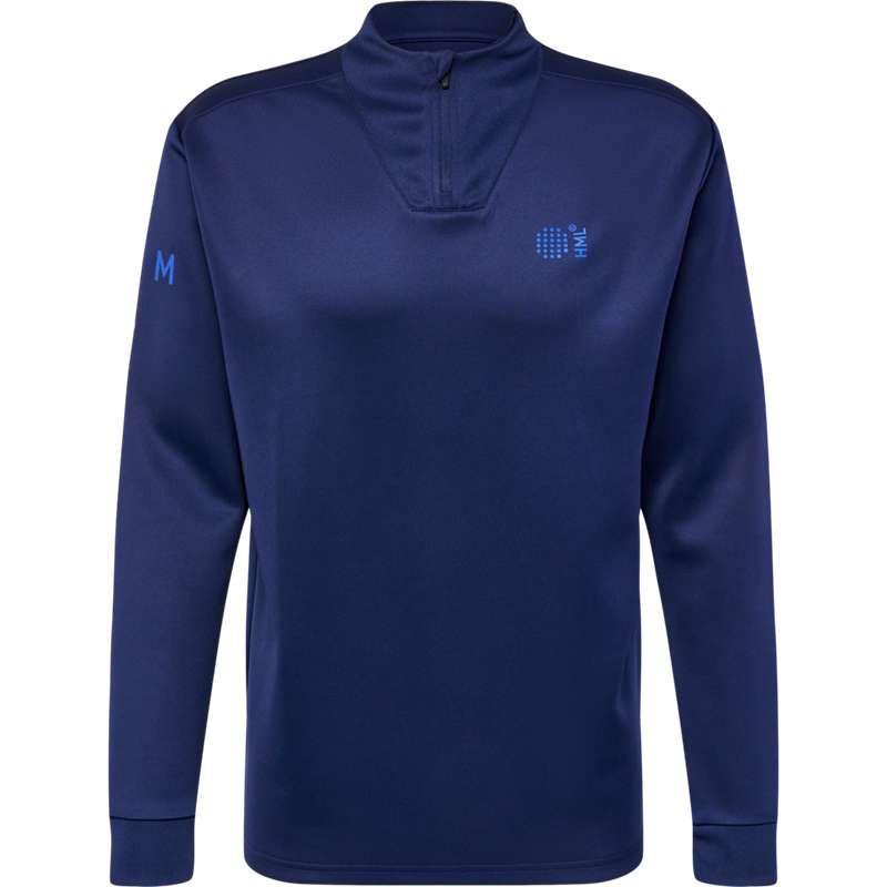 Pánské Mikiny Hummel Court Half Zip L/S Tmavě Blankyt | 468047-514