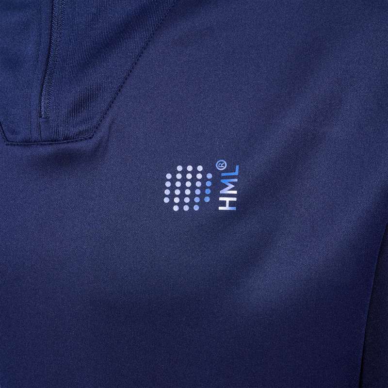 Pánské Mikiny Hummel Court Half Zip L/S Tmavě Blankyt | 468047-514