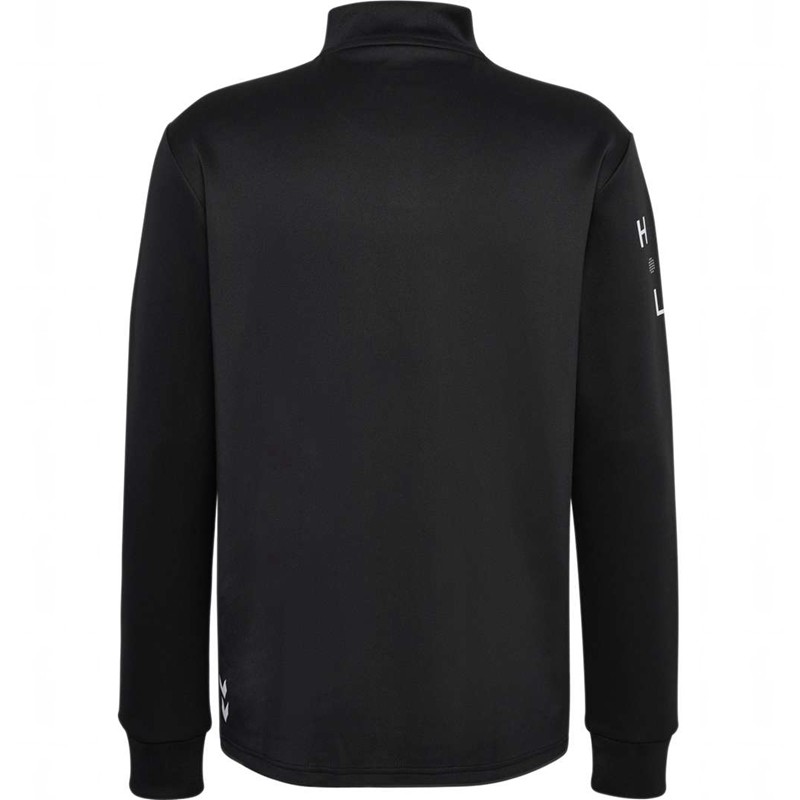 Pánské Mikiny Hummel Court Half Zip L/S Černé | 756383-794