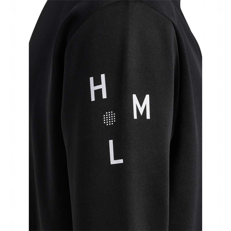 Pánské Mikiny Hummel Court Half Zip L/S Černé | 756383-794