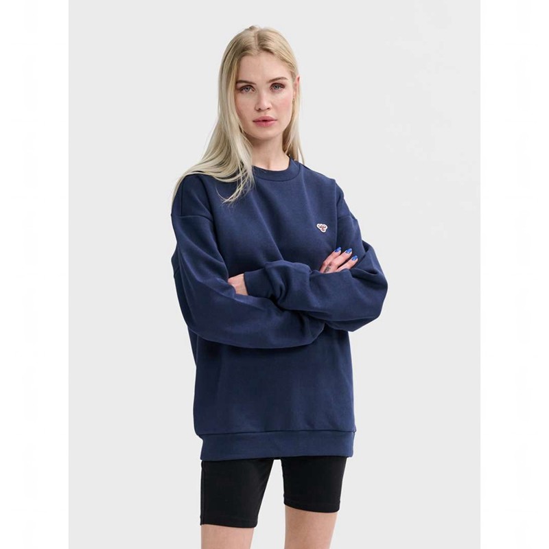 Pánské Mikiny Hummel Loose Crewneck Bee Tmavě Blankyt | 748956-168