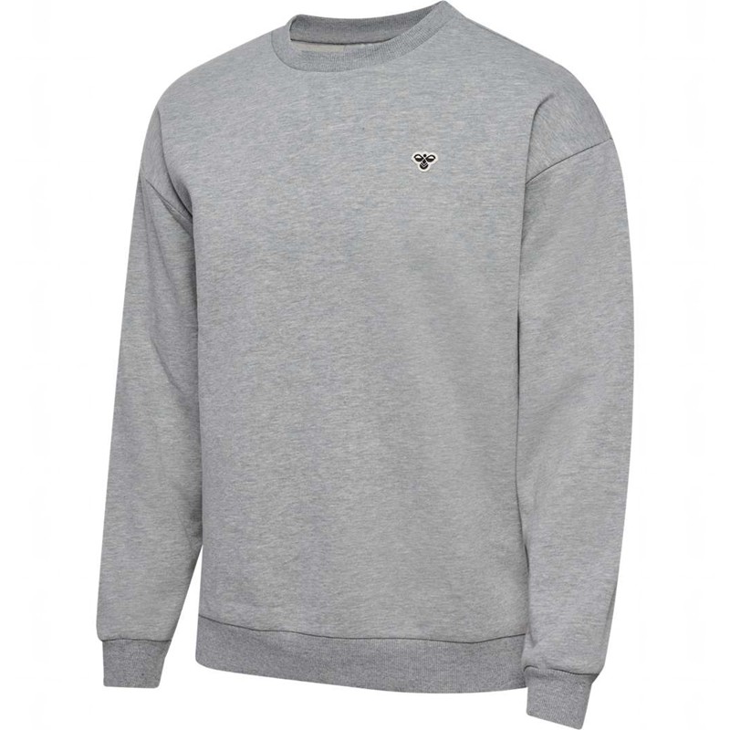 Pánské Mikiny Hummel Loose Crewneck Bee Šedé | 250689-389