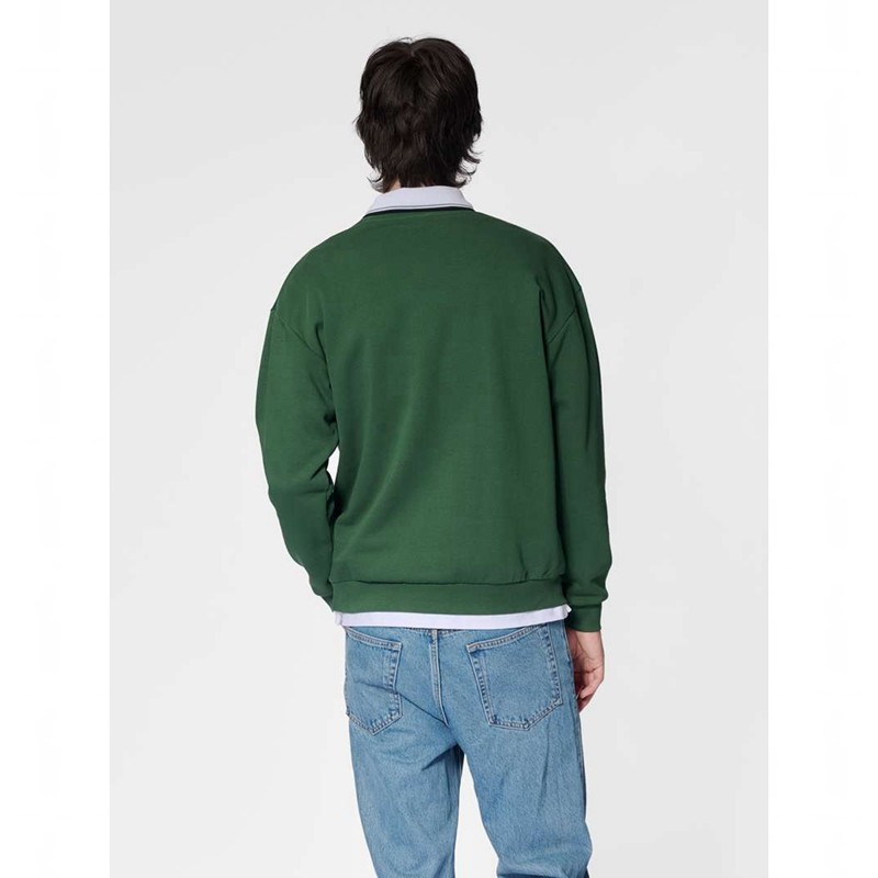 Pánské Mikiny Hummel Loose Crewneck University Bee Zelene | 905742-884