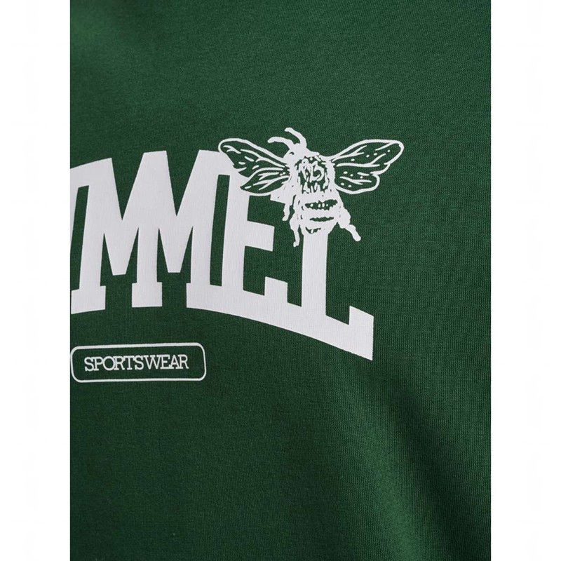 Pánské Mikiny Hummel Loose Crewneck University Bee Zelene | 905742-884