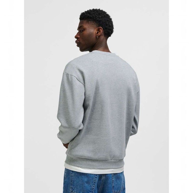Pánské Mikiny Hummel Loose Crewneck University Bee Šedé | 433303-207