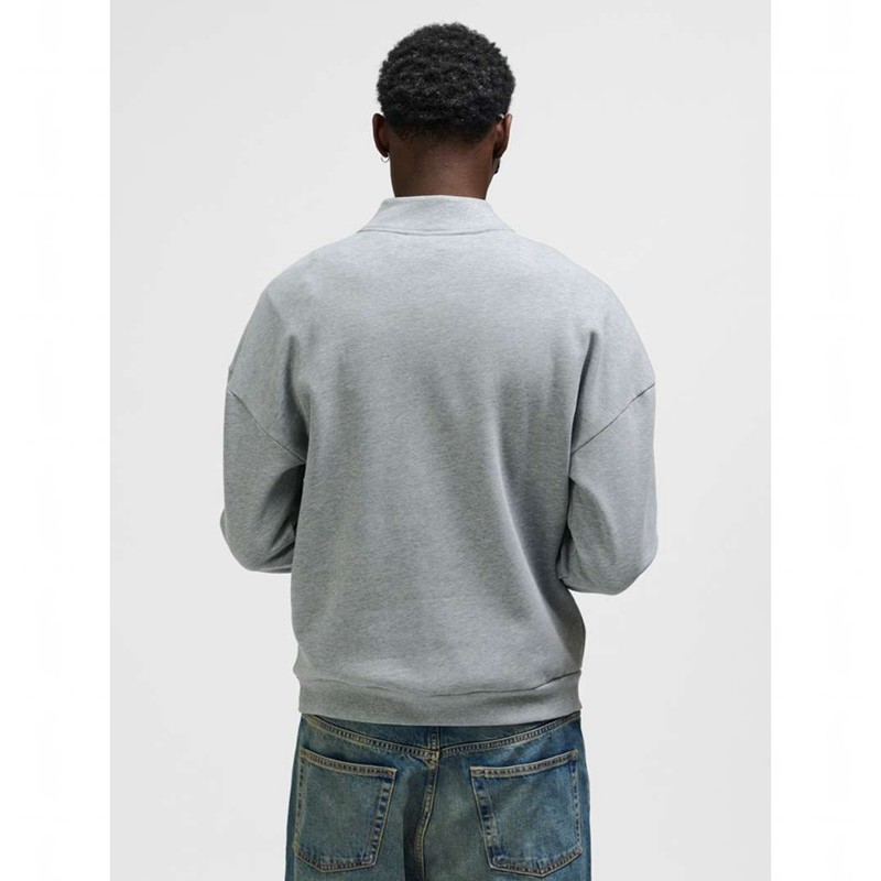 Pánské Mikiny Hummel Loose Half Zip Bee Šedé | 895488-452