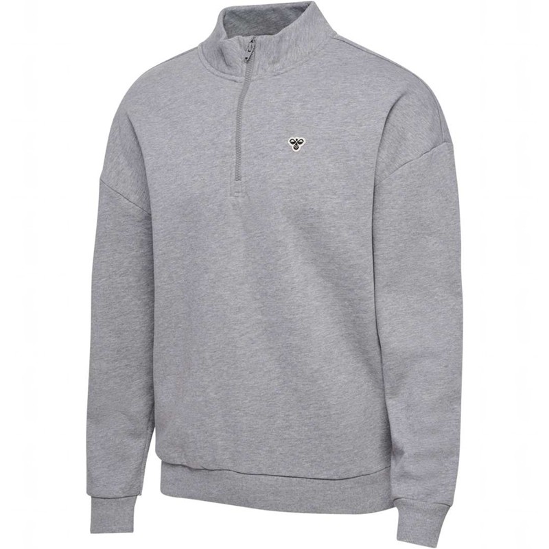 Pánské Mikiny Hummel Loose Half Zip Bee Šedé | 895488-452