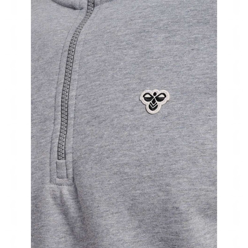 Pánské Mikiny Hummel Loose Half Zip Bee Šedé | 895488-452