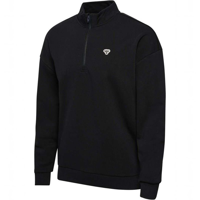 Pánské Mikiny Hummel Loose Half Zip Bee Černé | 738772-763