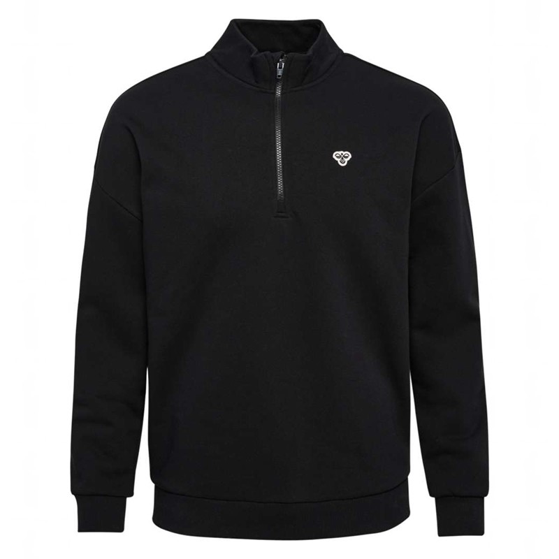 Pánské Mikiny Hummel Loose Half Zip Bee Černé | 738772-763